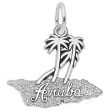 Sterling Silver Aruba Palm Trees Charm by Rembrandt Charms