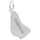 Barbados Map Charm