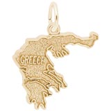 10K Gold Greece Charm by Rembrandt Charms