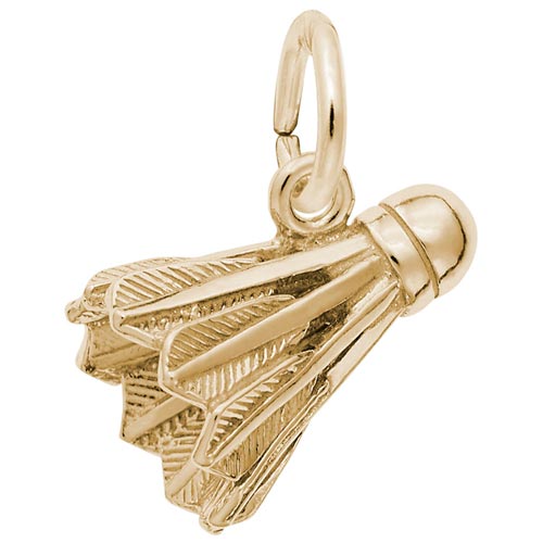 14K Gold Badminton Birdie Charm by Rembrandt Charms
