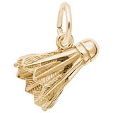 14K Gold Badminton Birdie Charm by Rembrandt Charms