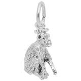 14K White Gold Monkey Charm by Rembrandt Charms