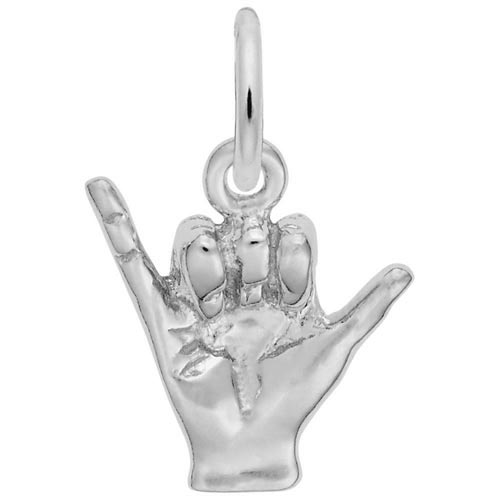Sterling Silver Hang Loose Charm by Rembrandt Charms Sterling Silver Hang Loose Charm by Rembrandt Charms