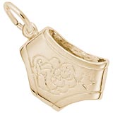 14K Gold Petite Round Connector Charm Clasp – Baby Gold