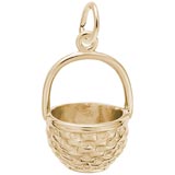 14K Gold Basket Charm by Rembrandt Charms