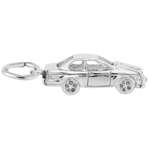 14K White Gold Car Charm by Rembrandt Charms 14K White Gold Car Charm by Rembrandt Charms