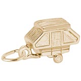 Gold Plated Tent Trailer Charm by Rembrandt Charms