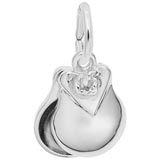 14K White Gold Castanets Charm by Rembrandt Charms
