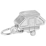 14K White Gold Tent Trailer Charm by Rembrandt Charms