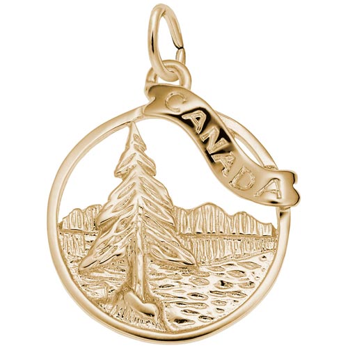 14K Gold Canada Charm by Rembrandt Charms