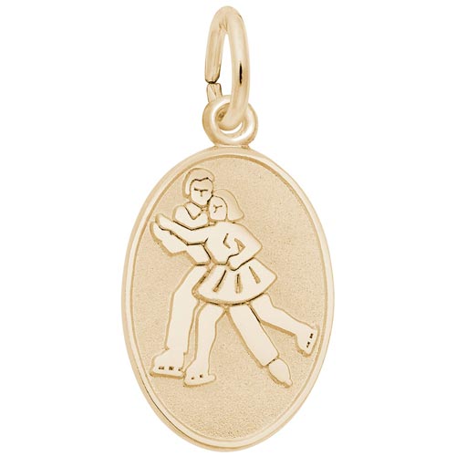 14K Gold Ice Skaters Charm by Rembrandt Charms