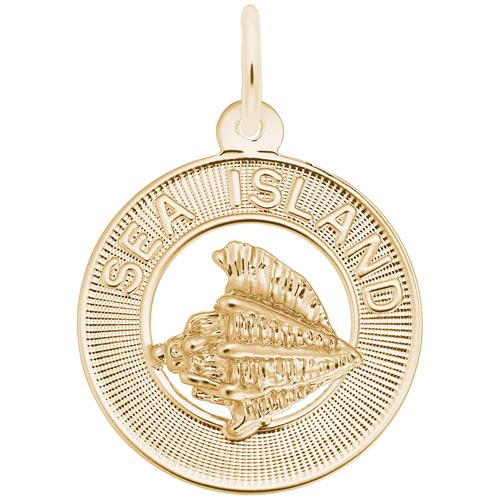 14K Gold Sea Island Charm by Rembrandt Charms