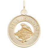 10K Gold Sea Island Charm by Rembrandt Charms