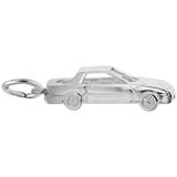 14K White Gold Mid-Engine Sports Car Charm by Rembrandt Charms