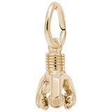 Gold Plate Oil Drill Bit Accent Charm by Rembrandt Charms
