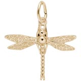 Gold Plate Dragonfly Charm by Rembrandt Charms