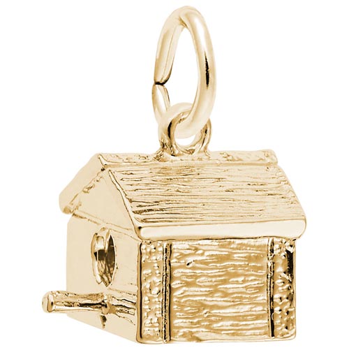 14K Gold Birdhouse Charm by Rembrandt Charms
