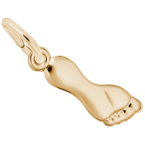 10k Gold Foot Charm by Rembrandt Charms 10k Gold Foot Charm by Rembrandt Charms