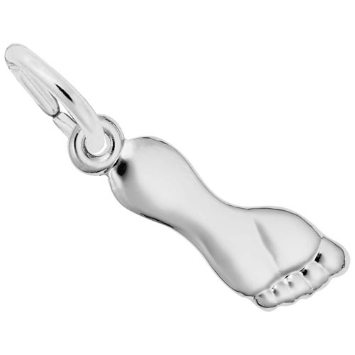 Sterling Silver Foot Charm by Rembrandt Charms Sterling Silver Foot Charm by Rembrandt Charms