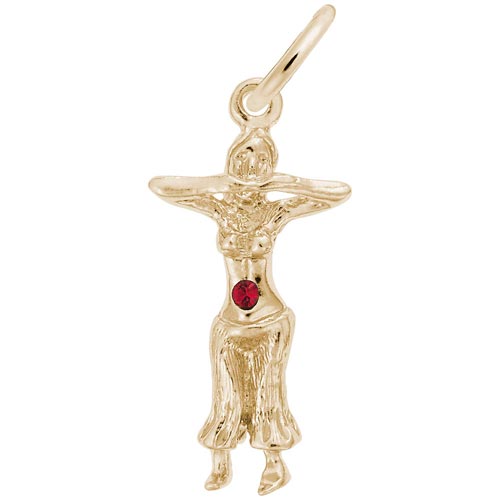 14K Gold Belly Dancer Charm by Rembrandt Charms