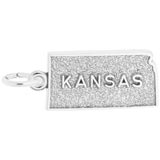 14K White Gold Kansas Charms by Rembrandt Charms