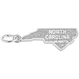 14k White Gold Wilmington, NC. Charm by Rembrandt Charms