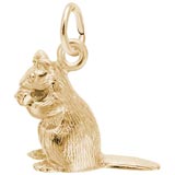 Gold Plate Chipmunk Charm by Rembrandt Charms