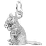 14K White Gold Chipmunk Charm by Rembrandt Charms
