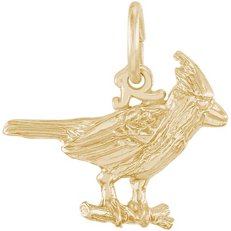 14K Gold Cardinal Bird Charm by Rembrandt Charms