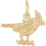 10K Gold Cardinal Bird Charm by Rembrandt Charms