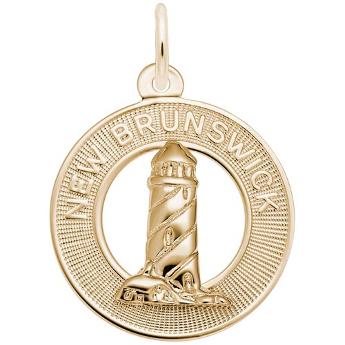 14K Gold New Brunswick Lighthouse Charm by Rembrandt Charms 14K Gold New Brunswick Lighthouse Charm by Rembrandt Charms