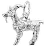 14k White Gold Billy Goat Charm by Rembrandt Charms