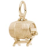 14K Gold Barrel Keg Charm by Rembrandt Charms