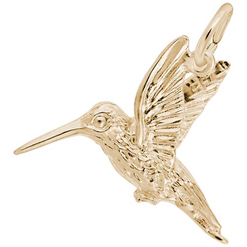 14K Gold Hummingbird Charm by Rembrandt Charms
