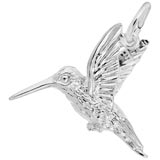 14K White Gold Hummingbird Charm by Rembrandt Charms