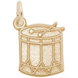 10K Gold Drum Charm by Rembrandt Charms