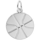 Sterling Silver Basketball Charm by Rembrandt Charms