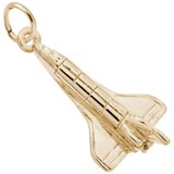 10k Gold Space Shuttle Charm by Rembrandt Charms