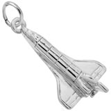 Sterling Silver Space Shuttle Charm by Rembrandt Charms