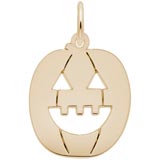 Gold Plated Jack O Lantern Charm by Rembrandt Charms