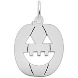 Sterling Silver Jack O Lantern Charm by Rembrandt Charms