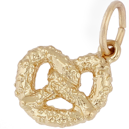 10k Gold Pretzel Charm by Rembrandt Charms 10k Gold Pretzel Charm by Rembrandt Charms