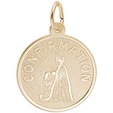 10K Gold Confirmation Girl Charm by Rembrandt Charms