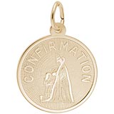 14k Gold Confirmation Girl Charm by Rembrandt Charms