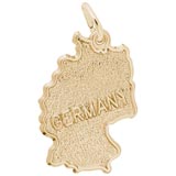 10K Gold Germany Map Charm by Rembrandt Charms
