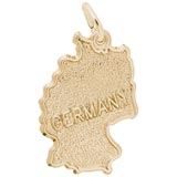14k Gold Germany Map Charm by Rembrandt Charms