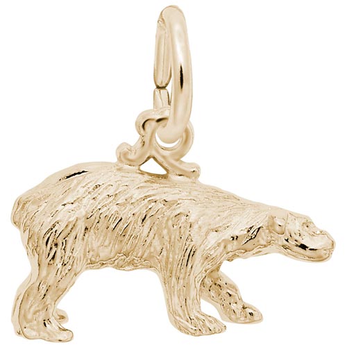 14K Gold Polar Bear Charm by Rembrandt Charms