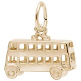10K Gold Double Decker Bus Charm by Rembrandt Charms