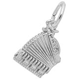 14K White Gold Accordion Charm by Rembrandt Charms