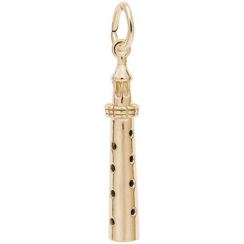 Gold Plated Gibbs Bermuda Lighthouse Charm by Rembrandt Charms Gold Plated Gibbs Bermuda Lighthouse Charm by Rembrandt Charms